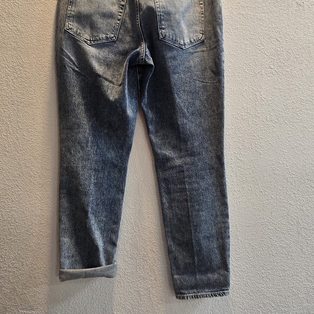 Good American High Rise Straight Jeans Women Size 2 / 26 Acid Wash Denim - Picture 9 of 13